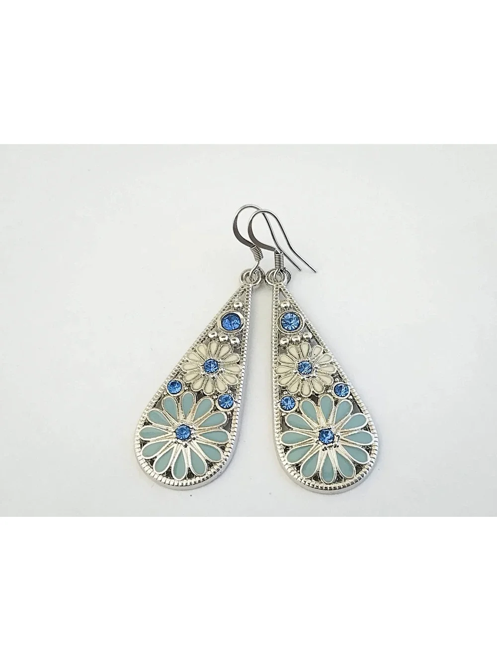 Teardrop Boho Earrings, Dangle Earrings with Simple Wire